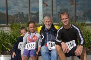 3 générations de course à pied